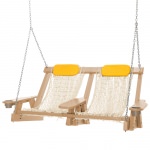 Cedar Durawood Deluxe Double Rope Swing