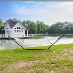 Large DURACORD® Rope Hammock with TRI-BEAM® Hammock Stand and Optional Pillow