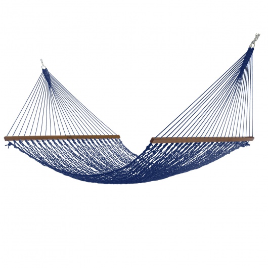 Extra-Wide Navy DuraCord Rope Hammock