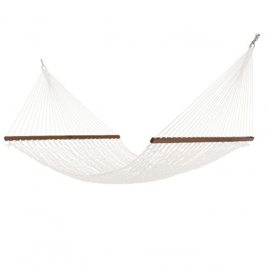 Extra-Wide White DuraCord Rope Hammock