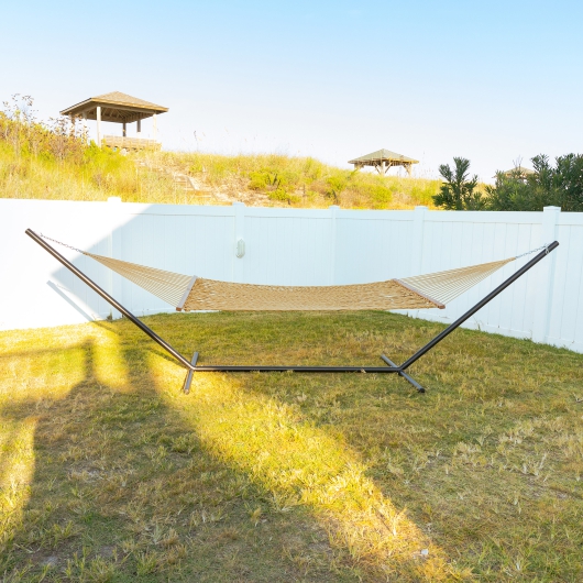 Admiral DURACORD® Rope Hammock with TRI-BEAM® Steel Hammock Stand and Optional Pillow