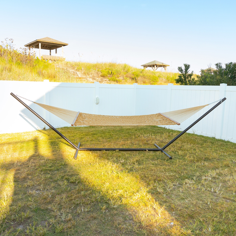 Admiral DURACORD® Rope Hammock with TRI-BEAM® Steel Hammock Stand and Optional Pillow