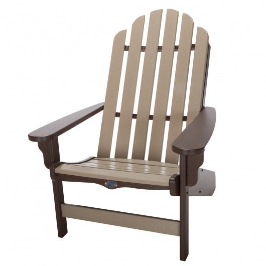 DURAWOOD® Classic Adirondack Chair - Chocolate and Weatherwood