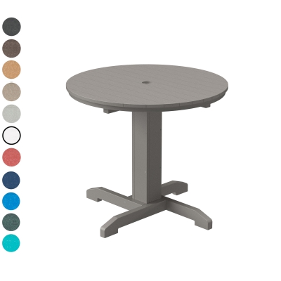 DURAWOOD® Poly Round Bistro Dining Table - 35.5 in.