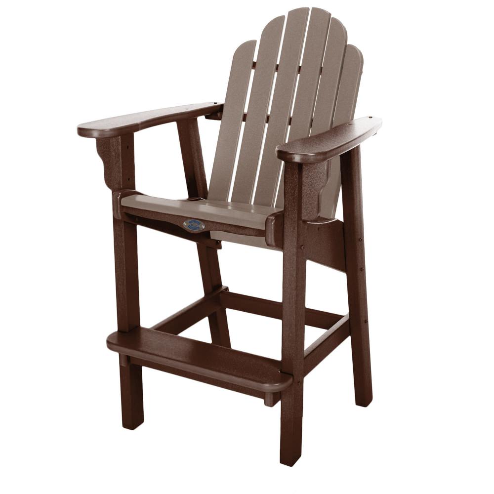 Classic Counter Height Chair - Chocolate and Weatherwood