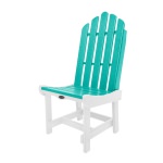 Classic Dining Chair - White and Turqoise
