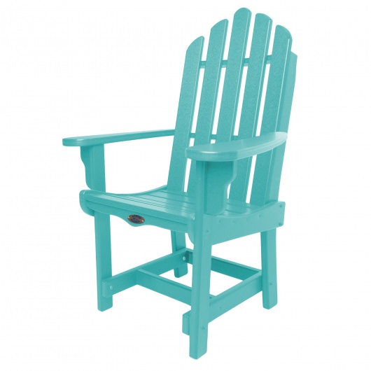 Classic Dining Chair with Arms - Turquoise