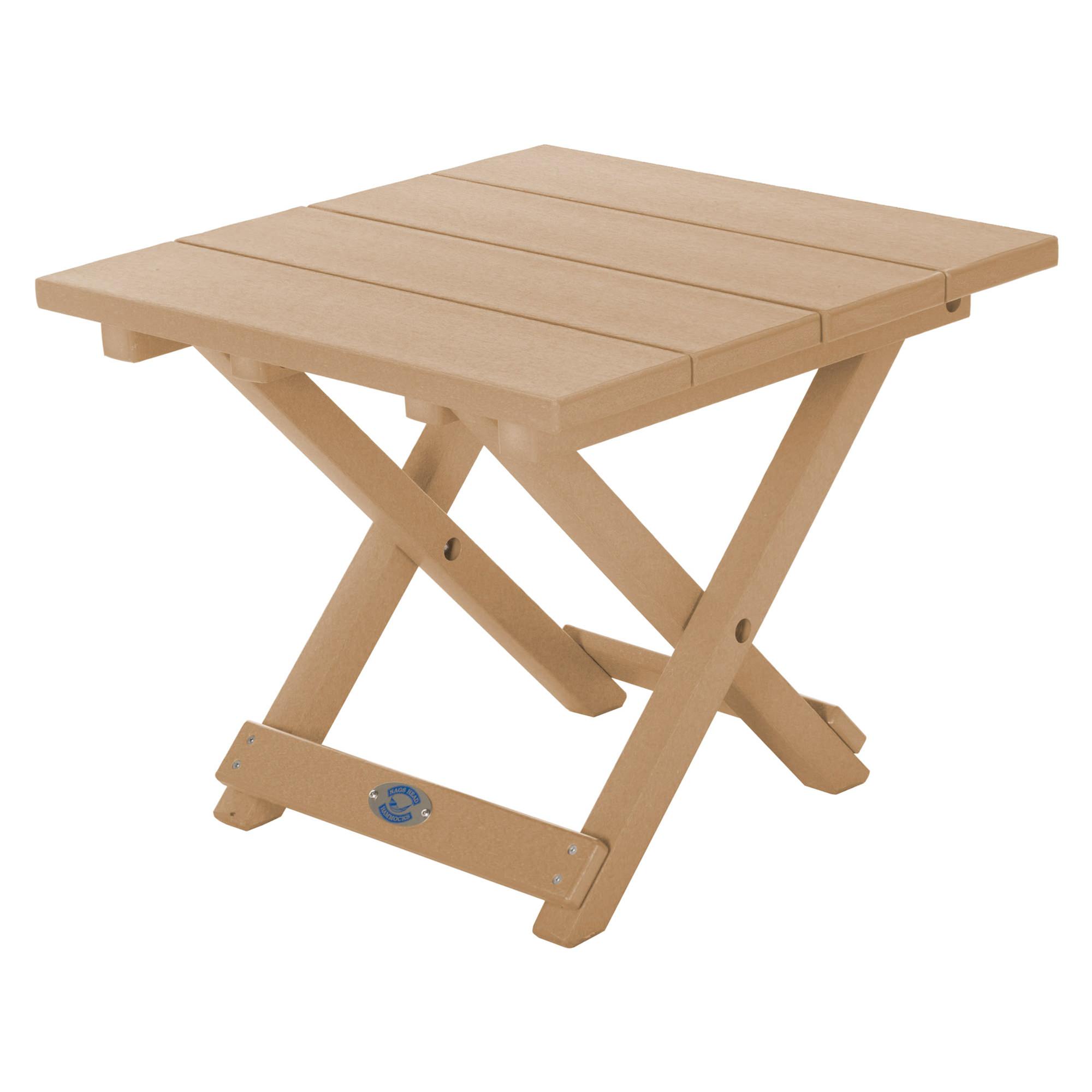 Cedar Durawood Folding Side Table Nags Head Hammocks