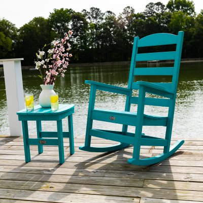 DURAWOOD® Poly Ladderback Porch Rocker