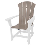Sunrise Dining Chair with Arms - White and Weatherwood