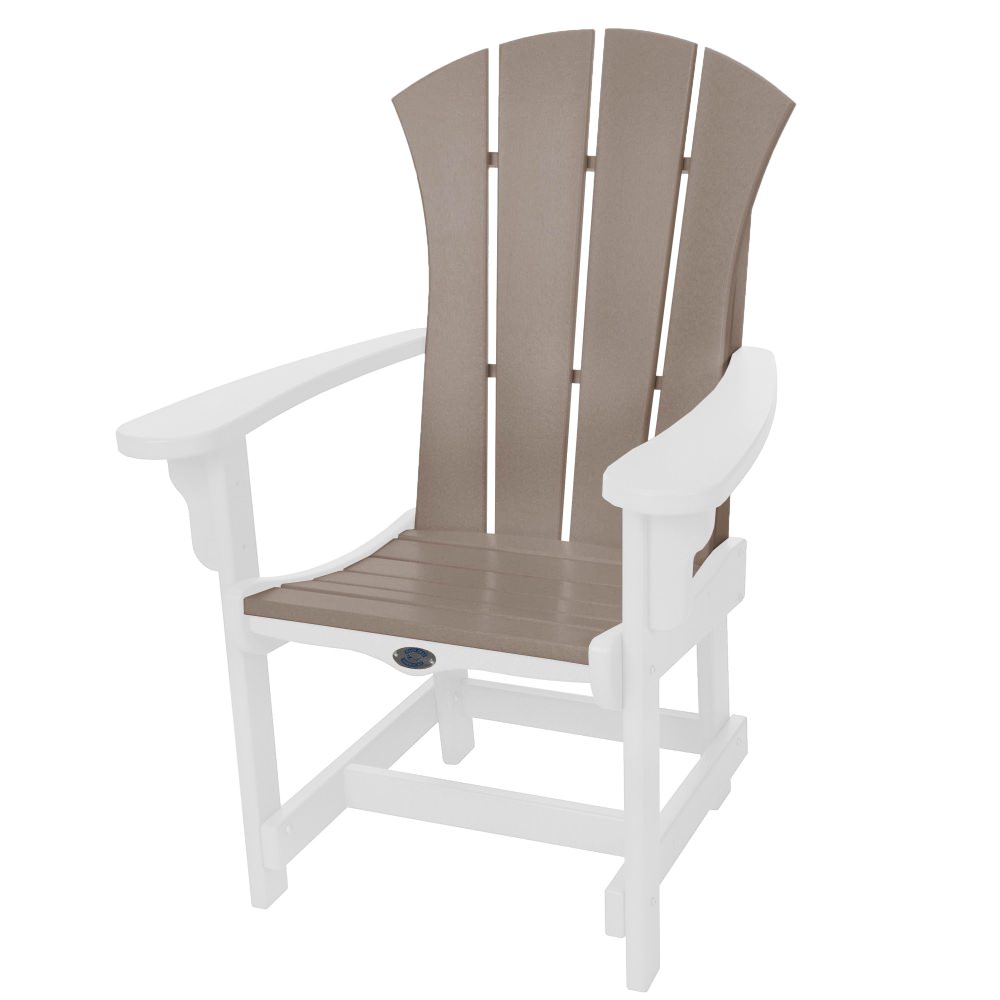 DURAWOOD® Sunrise Dining Chair with Arms - White and Weatherwood