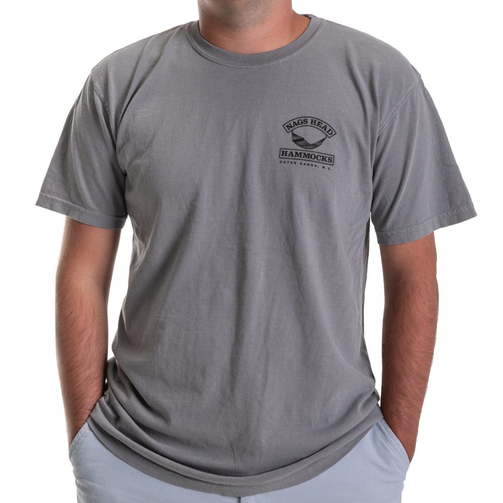 Nags Head Hammocks Gray Logo Comfort Colors T-Shirt