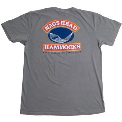 Nags Head Hammocks Gray Logo Comfort Colors T-Shirt