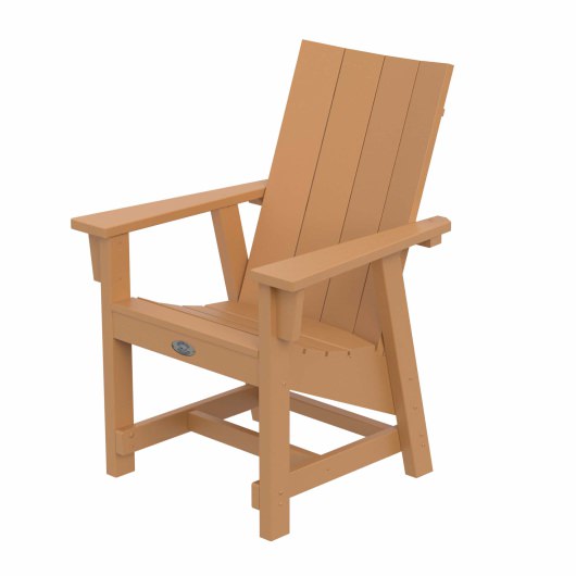 DURAWOOD® Poly Modern Conversation Chair - Cedar