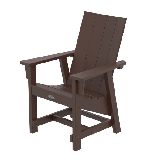 DURAWOOD® Poly Modern Conversation Chair - Chocolate