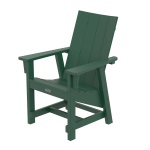 Contemporary Conversation Chair - Forest Green