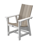 DURAWOOD® Modern Conversation Chair - White and Weatherwood