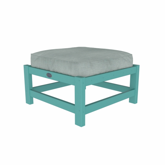 DURAWOOD® Poly Comfort Ottoman - Seaglass Palette