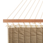 Large Sunbrella Linen Pampas Quilted Hammock