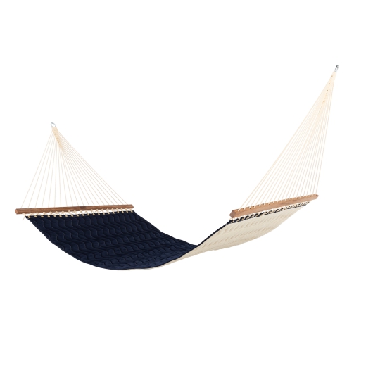 Large Sunbrella® Navy OBX Wave Quilted Hammock