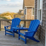 DURAWOOD® Poly 3 Piece Sunrise Adirondack Chair and Tete-A-Tete Set