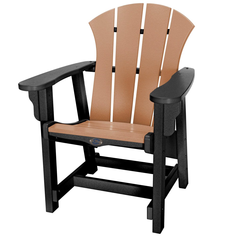 DURAWOOD® Sunrise Conversation Chair - Black and Cedar