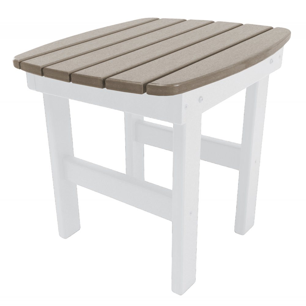 DURAWOOD® Side Table - White and Weatherwood