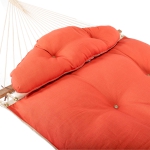 Large Sunbrella® Echo Sangria Tufted Hammock with Detachable Pillow