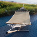 Large Sunbrella® Integrated Pewter Quilted Hammock