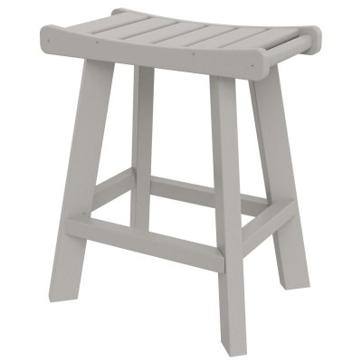 DURAWOOD® Poly Counter Height Saddle Stool