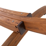 ROMAN ARC® 7-Ply Deluxe Cypress 15 ft. Wood Hammock Stand - Canyon Brown