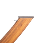 ROMAN ARC® 7-Ply Deluxe Cypress 15 ft. Wood Hammock Stand - Canyon Brown