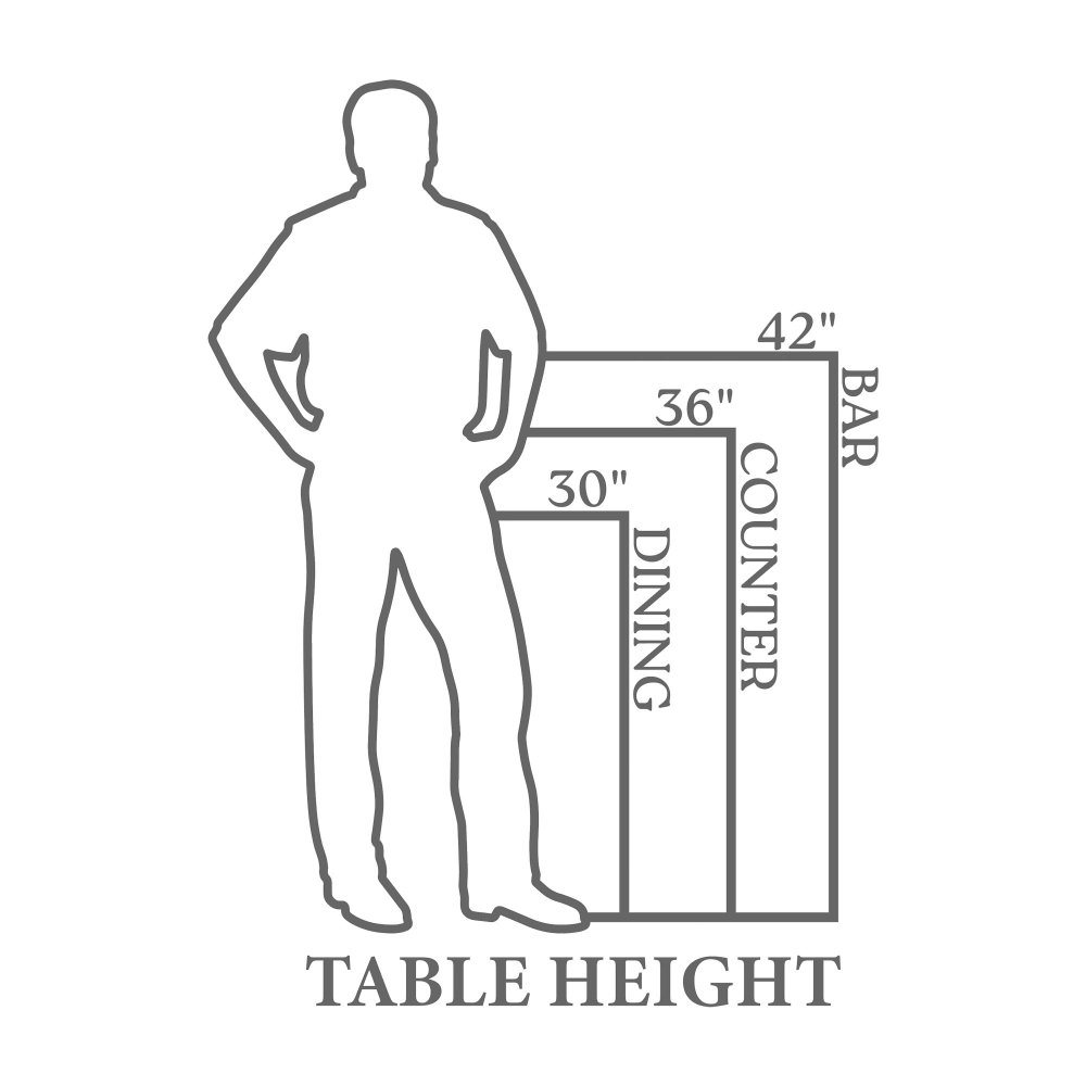 DURAWOOD® 3 Piece Modern Counter Height Swivel Set