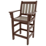 Vertical Counter Height Chair with Arms