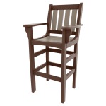 Vertical Bar Height Chair with Arms
