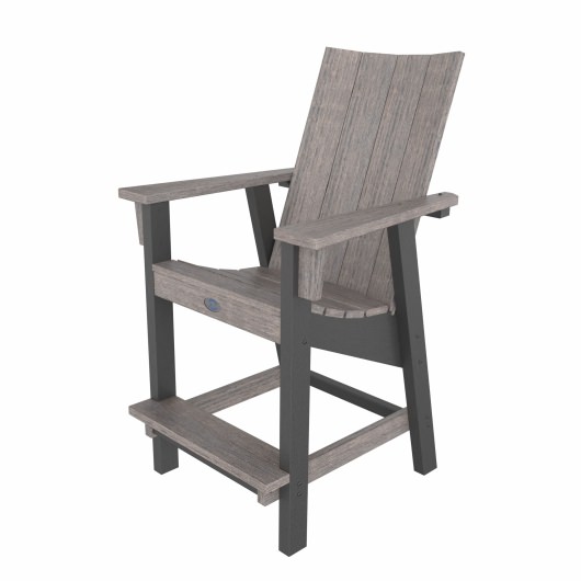 DURAWOOD® Poly Legacy Woodgrain Modern Counter Height Chair