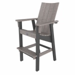 DURAWOOD® Poly Legacy Woodgrain Modern Bar Height Dining Chair