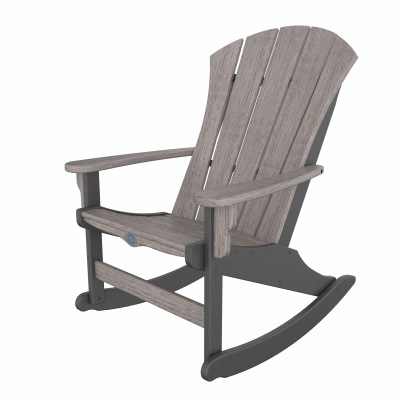 DURAWOOD® Poly Legacy Woodgrain Sunrise Adirondack Rocker