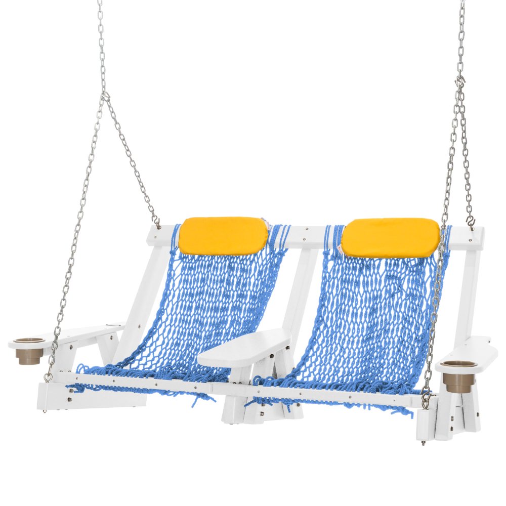 DURAWOOD® White Deluxe Double DURACORD® Rope Swing
