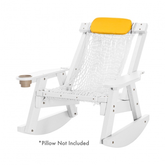 White Durawood Single Rope Rocker