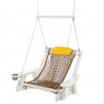 White Durawood Single Rope Swing