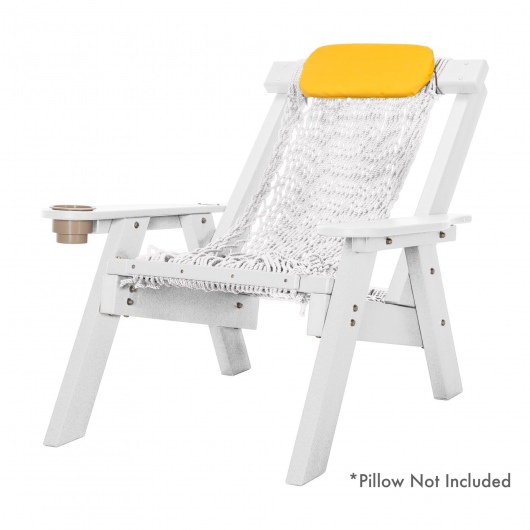 White Durawood Single Rope Chair