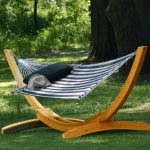 ROMAN ARC® 7-Ply Deluxe Cypress 15 ft. Wood Hammock Stand